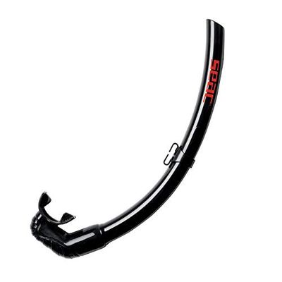 SEAC Top Flex, tubo dobrável e flexível para a pactica de mergulho, apneia e pesca submarina, adulto, preto