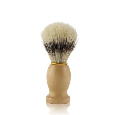 PARENCE.- Pennello da barba con manico in legno - Classico ed elegante, design universale