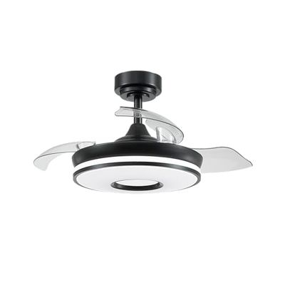 Eden pulse Ventilateur DC 48 W 4800 lm 3 pales 6 vitesses 3000-4000-6000 K avec télécommande, mémoire et minuteur, idéal pour une climatisation efficace.