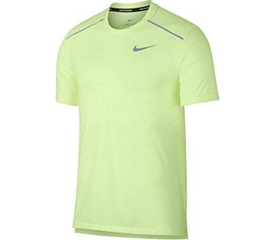 Nike M Nk Brthe Rise 365 SS, T-Shirt Uomo, Barely Volt/Reflective Silv, XL