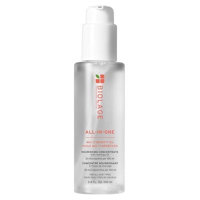 Biolage All-In-One Multi-Benefit Oil, Weightless Nourishment, Enriched with Moringa Oil, For All Hair Types, 100ml