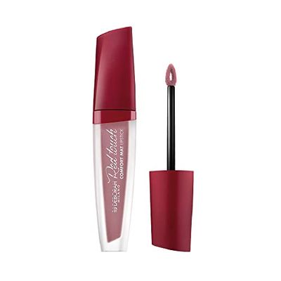 Deborah Milano - Red Touch Lipstick Matte Liquid Läppstift, N.10 Nude Rose, intensiv färg och ingen överföring, ger mjuka och sammet läppar, 4,5 gr