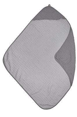 Meyco Serviette à Capuche en Mousseline - pour bébé - 80 x 80 cm - Gris