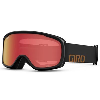 Giro Cruz Skid-/snöglasögon – läger gulbrunt ordmärke – bärnstensfärgad scharlakansröd lins