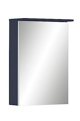 Schildmeyer Jesper Armoire à Miroir en Bois, Bleu Nuit, 50,4 x 16 x 72,3 cm