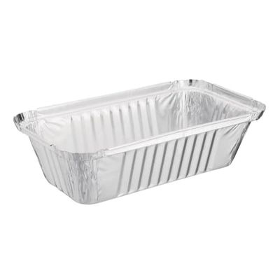 Nisbets Essentials Foil Disposable Containers and Lids 250ml (50 pack) - Food Trays for Delivery, Takeaway, Meal Prep DP264