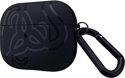 Razer Étui Team pour Apple AirPods Pro - Housse de Protection pour étui de Chargement AirPods Pro (en polyuréthane thermoplastique, avec Mousqueton, Chargement sans Fil) Noir