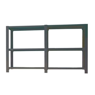 Simon Rack Officlick boekenkast, 2 modules, 1000 x 1800 x 300 mm, 3 niveaus, industriële stijl, metaal, antraciet