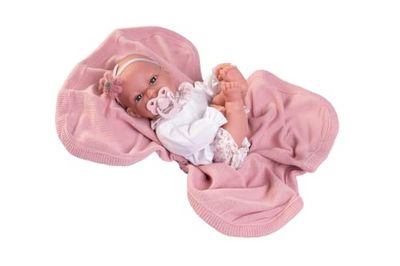 Lalki Antonio Juan - Noworodek Baby Toneta postawy z kocem