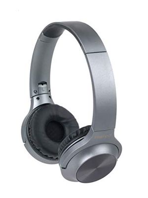 INTEMPO® EE4661GRYSTKEU Cuffie pieghevoli Bluetooth wireless urbane per Android e altri dispositivi intelligenti, portata wireless fino a 25 me microfono vivavoce integrato, grigio