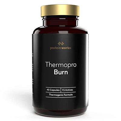 THE PROTEIN WORKS Thermopro | Complément de Caféine Avant l'Entraînement | Réduit la Fatigue et l'Epuisement | Aide à la Perte de Poids | THE PROTEIN WORKS | 90 Gélules
