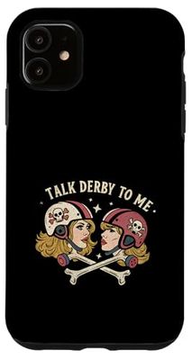 Talk Derby To Me Retro Women Blondes, Skating Case for iPhone 11