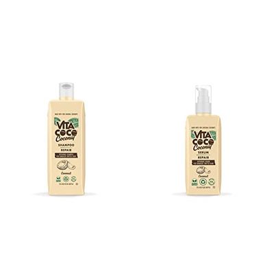 Vita Coco Repair Shampoo 400ml and Serum 150ml Bundle for Damaged Hair and all hair types with 100% Natural Coconuts