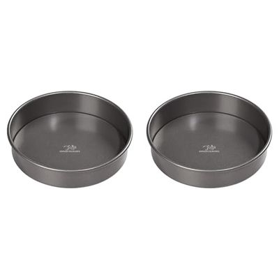 Tala Sandwich Tin - Non-Stick Baking Pan with Loose Base - Even Heat Distribution Cheesecake Tin - Carbon Steel, Dishwasher and Freezer Safe Cake Tins for Baking - 20cm (Pack of 2)