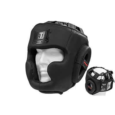 METAL BOXE Casque de boxe Noir