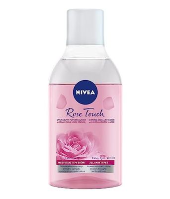 NIVEA Liquido micellare bifasico con acqua di rose organica - Rose Touch 400 ml