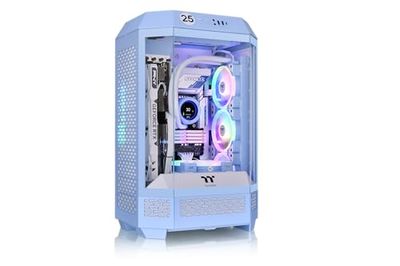 Thermaltake Tower 300 Hydrangea Blue/Micro-ATX - Caja para Ordenador (2 Ventiladores preinstalados de 140 mm)