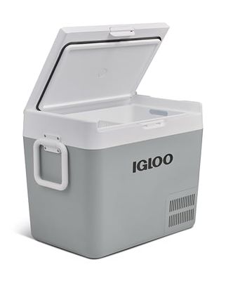 IGLOO ICF40 Glacière à compresseur avec une capacité de 38 litres, 12/24 V et 230 V, mini-réfrigérateur pour voiture, camion, bateau, camping-car et prise de courant.