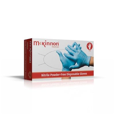 Crest Medical Blue Nitrile Powder-Free Examination Gloves, Large
