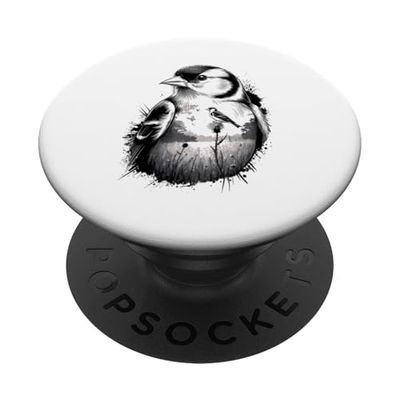 Pastel Paint Art Jilguero Americano PopSockets PopGrip Adhesivo