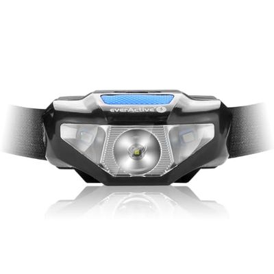 everActive Led-hoofdlamp, krachtig, 120 lumen, 2 onafhankelijke lichtbronnen, model: HL-120, zwart