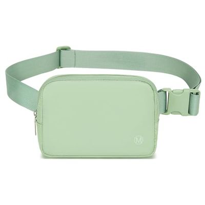 Miss Lulu Sac Banane Unisexe avec Ceinture Réglable,Idéal pour la Vie Quotidienne l'Entraînement la Course la Randonnée,Belt Bag et Fanny Pack pour Ville et Sorties Nature
