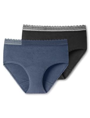 Schiesser Damen 2 Pack Menstruationswäsche/Periodenslip Komfortschnitt auslaufsicher - Secret Care