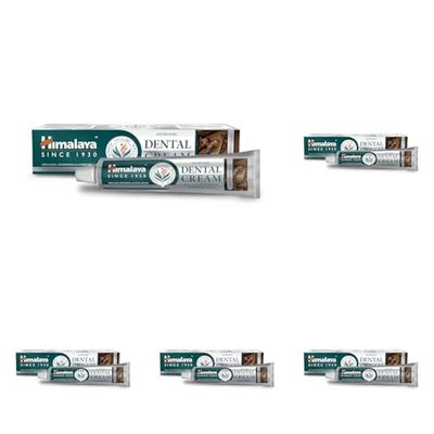 Himalaya Ayurvedic Dental Cream with Essential clove Oil |Prevents cavities, tooth decay Natural Anti-Odour Agent for bad breath| Formulated by dental experts - 100g (Paquete de 5)
