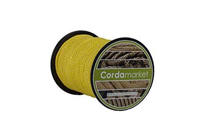 Cordamarket Driza Dyneema Corde Mixte Adulte, Mixte Adulte, CDMKDYA030025, Citronier, 25