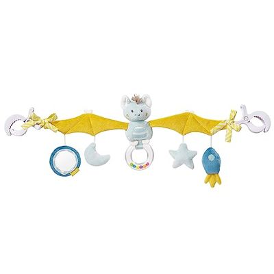 Fehn 065114 Kinderwagenkette Fledermaus – Mobile-Kette mit niedlichen Figuren für Babys und Kleinkinder ab 0+ Monaten – Länge: 48 cm