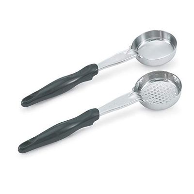 Pujadas 6433120 Antimicrobial One-Piece Round Spoodle, Black, diameter 5.2 cm