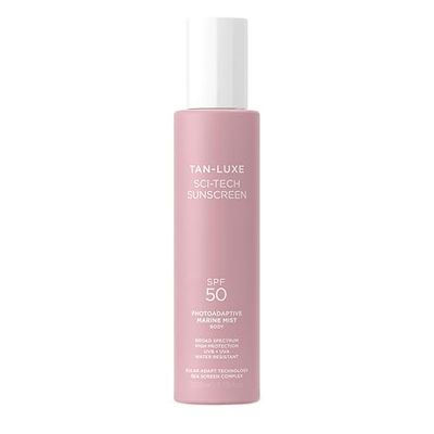 Tan-Luxe Photo-Adaptive Body Mist SPF 50 – Clear Fast-Drying Sunscreen Spray with UVA/UVB Protection, Sea-Screen Complex & Solar Adapt Tech – Water-Resistant, Non-Greasy, 200ml