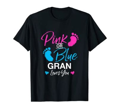 Gender Reveal Gran Baby Shower Grandma T-Shirt