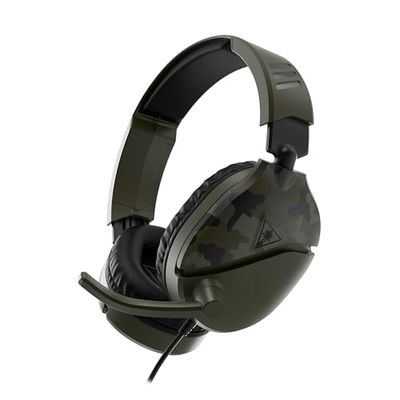 Turtle Beach Recon 70 Camouflage Vert Casque de gaming multiplateforme pour Xbox Series X, Xbox Series S et Xbox One, PS5, PS4, PS4 Pro, PC et Appareils Mobiles avec prise 3,5 mm