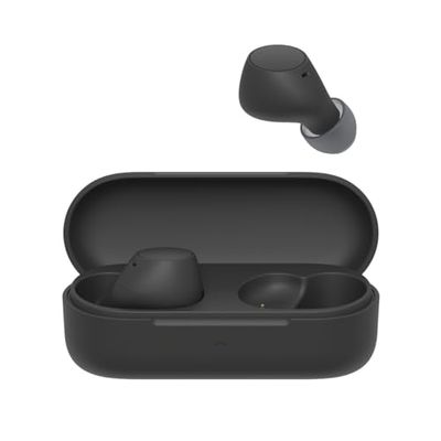 Sony WF-C510 Auriculares Inalámbricos pequeños, Ligeros, con conexión multipunto, Modo Sonido Ambiente, Resistencia al Agua IPX4, Spotify Tap, Carga rápida, 22 Horas de batería, iOS y Android - Negro