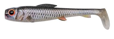 Abu Garcia Svartzonker McPike - Esca premium per la pesca al luccio d'acqua dolce con disco cambiabile Smack! Disc, lucioperca e pesci predatori - UV Black Back Shad 25 cm