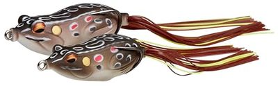 Savage Gear 3D Walk Frog - Grodbete med ihålig kropp för abborre- och gäddfiskare, realistisk action och avtagbar stingerkrok, sötvattensfiske i sjöar, dammar och floder Brun 7 cm