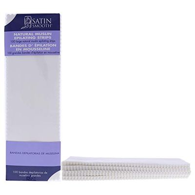 Satin Smooth Muslin Epilating Strips - Large For Women 100 Pc Strips
