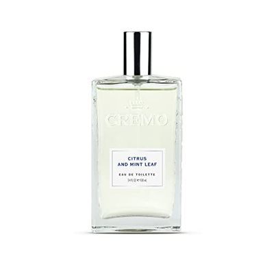 CREMO Eau de Toilette pour Homme 100ml Agrumes & Feuilles de Menthe- Parfum hespéridé - Cadeau pour Homme