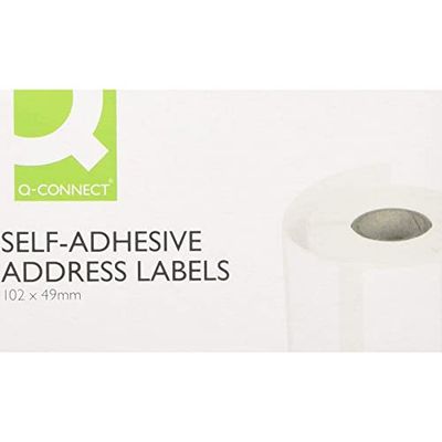 Q Connect Rouleau de 250 étiquettes d'adresse auto-adhésives 89 x 36 mm Pack of 180