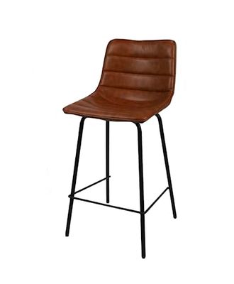 Urban Living Tabouret de Bar Industriel Brooklyn, Métal, Brown, Large