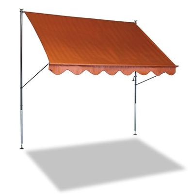 Angerer Freizeitmöbel GmbH Store à Serrage Standard - pour Protection Solaire - Montage sans perçage ni Chevilles - Store de Balcon idéal pour Les Appartements en Location (Terra, 200 cm)