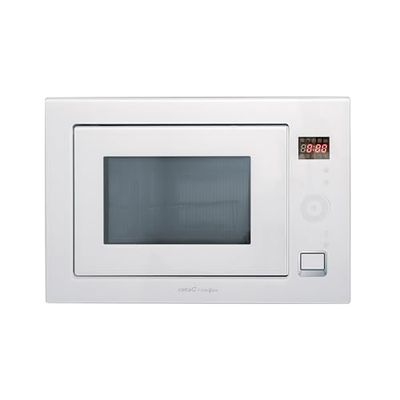 CATA MC 25 GTC WH Forno a microonde nero Modello da incasso 900 W con 5 livelli di potenza e grill da 1000 W Timer fino a 95 minuti Capacità del forno a microonde di 25 L & Can Roca