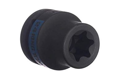 KING TONY 657530M - Zócalo de estrella de impacto de acero aleado, unidad de 3/4", tamaño E30, longitud de 65 mm