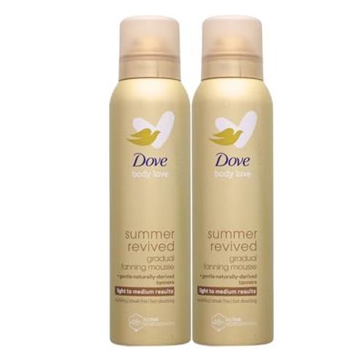 Dove Body Love Summer Revived Medio-Dark Autoabbronzante, per pelli abbronzate medio-scure, 6 x 150 ml - Confezione benefica