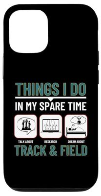 Custodia per iPhone 13 Track & Field Cose che faccio nel mio tempo libero Divertimento Track & Field