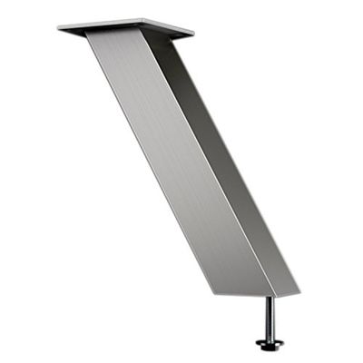 Capri Bar Console Angled 60 ° 50 x 50 mm Stainless Steel Effect 170 mm Pack of 1