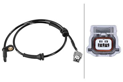 HELLA 6PU 358 218-761 Sensor, wheel speed - 2-pin connector - Cable: 710mm