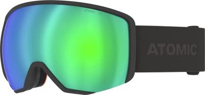 Atomic Revent L Stereo Masque De Ski Noir Avec Protection Anti-Éblouissement, Masque De Snowboard De Grande Qualité, Monture Live Fit, Masque De Ski Double Écran