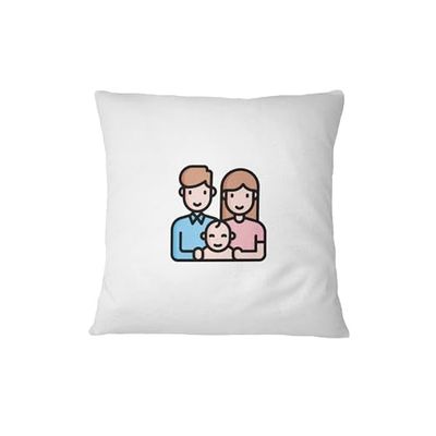 Bona Basics Funda de Almohada Decorativa, poliéster, Blanco 1, 45 x 45 cm
